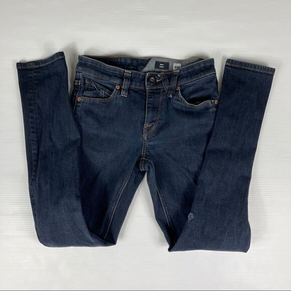 Volcom Jeans 2x4 Skinny Skater Medium Blue Wash Men's Size 28 Unisex - Picture 4 of 14